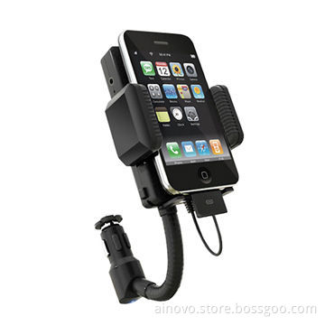 FM Radio Transmitter with Car Holder, Suitable for iPhone/iPad, Handsfree